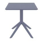 Αγόρασε SKY DARK GREY 70X70X74εκ. ΤΡΑΠΕΖΙ ΠΟΛ/ΝΙΟΥ σε μοναδική τιμή στο clickforshop.gr