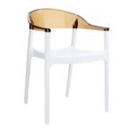 Αγόρασε CARMEN WHITE/AMBER ΠΟΛΥΘΡΟΝΑ 49X53X79εκ. σε μοναδική τιμή στο clickforshop.gr