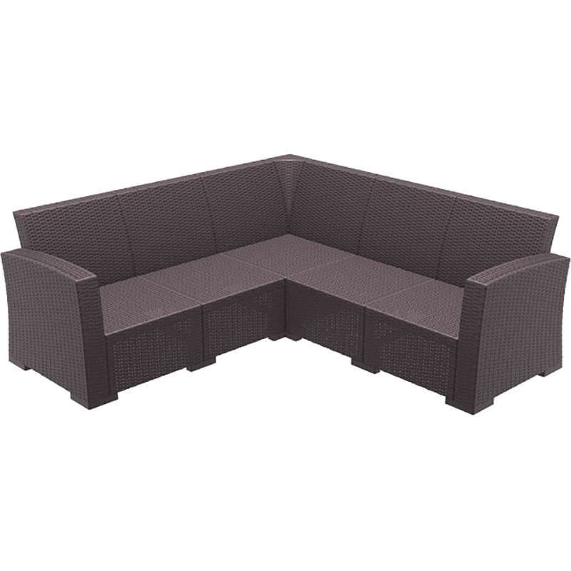 MONACO BROWN ΓΩΝΙΑ ΠΟΛ/ΝΙΟΥ 207Χ207Χ79εκ. Αγόρασε MONACO BROWN ΓΩΝΙΑ ΠΟΛ/ΝΙΟΥ 207Χ207Χ79εκ. σε μοναδική τιμή στο clickforshop.gr