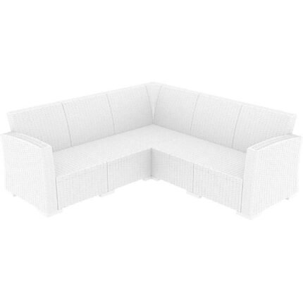 Αγόρασε MONACO WHITE ΓΩΝΙΑ 207Χ207Χ79εκ. ΠΟΛ/ΝΙΟΥ σε μοναδική τιμή στο clickforshop.gr