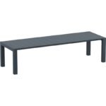Αγόρασε VEGAS RATTAN DARK GREY 100X260/300Χ75εκ. ΕΠΕΚΤ.ΤΡΑΠΕΖΙ σε μοναδική τιμή στο clickforshop.gr