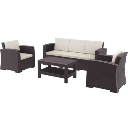 Αγόρασε MONACO BROWN ΣΕΤ 3ΘΕΣΙΟΥ ΚΑΝΑΠΕ ΜΕ ΜΑΞ. ΠΟΛ/ΝΙΟΥ σε μοναδική τιμή στο clickforshop.gr