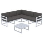 Αγόρασε MYKONOS ΓΩΝΙΑ SET SILVER GREY ΜΕ ΜΑΞΙΛΑΡΙΑ ΠΟΛ/ΝΙΟΥ (+ΤΡΑΠ.65εκ.) σε μοναδική τιμή στο clickforshop.gr
