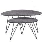 Αγόρασε NANCY CONCRETE MDF ΣΕΤ 2 ΤΡΑΠΕΖΑΚΙΑ 90X60X45-60X40X39εκ. σε μοναδική τιμή στο clickforshop.gr