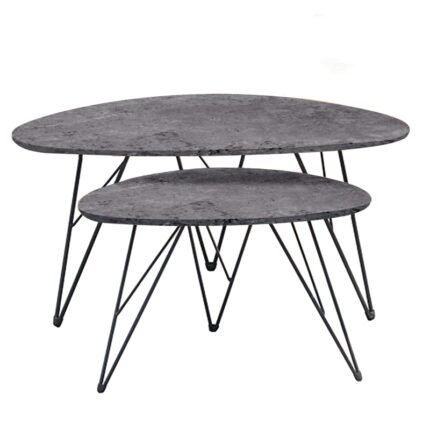 Αγόρασε NANCY CONCRETE MDF ΣΕΤ 2 ΤΡΑΠΕΖΑΚΙΑ 90X60X45-60X40X39εκ. σε μοναδική τιμή στο clickforshop.gr