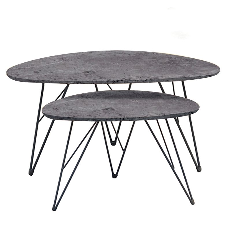 NANCY CONCRETE MDF ΣΕΤ 2 ΤΡΑΠΕΖΑΚΙΑ 90X60X45-60X40X39εκ. Αγόρασε NANCY CONCRETE MDF ΣΕΤ 2 ΤΡΑΠΕΖΑΚΙΑ 90X60X45-60X40X39εκ. σε μοναδική τιμή στο clickforshop.gr
