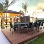 Αγόρασε Σετ Τραπεζαρίας 11τμχ Vegas Pacific Dark Grey 100X260/300Χ75εκ. σε μοναδική τιμή στο clickforshop.gr