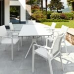 Αγόρασε Σετ Τραπεζαρίας 7τμχ Air Pacific White 180X90X74εκ. σε μοναδική τιμή στο clickforshop.gr