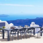 Αγόρασε Σετ Τραπεζαρίας 9τμχ Vegas Sunset Dark Grey 100X260/300Χ75εκ. σε μοναδική τιμή στο clickforshop.gr