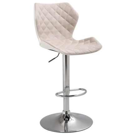 Αγόρασε Σκαμπό Μπάρ 2τμχ Bar90 Εκρού Ύφασμα 47x50x114εκ. σε μοναδική τιμή στο clickforshop.gr