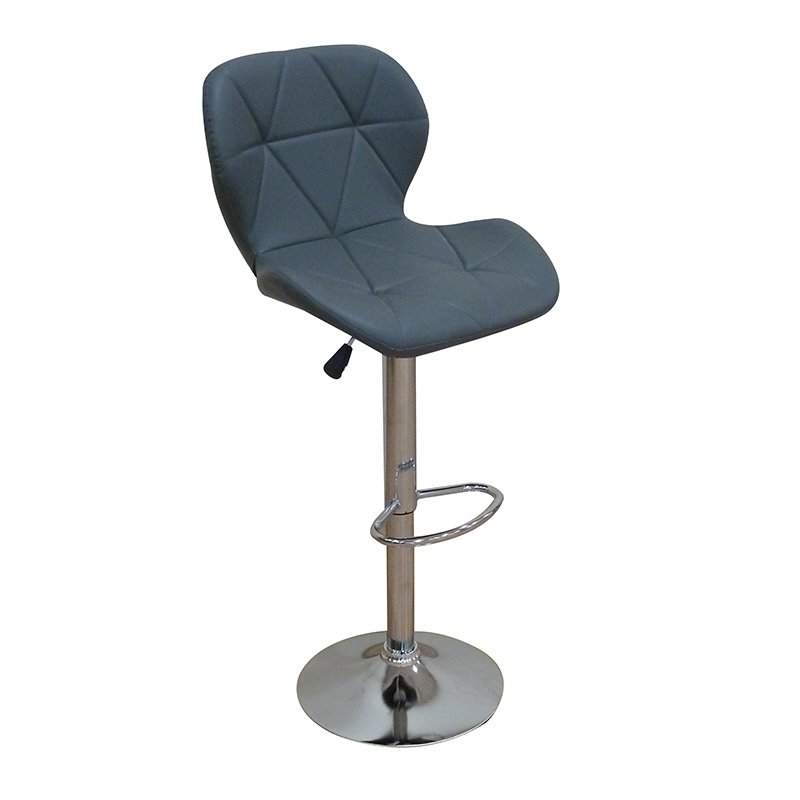 Σκαμπό Μπάρ 2τμχ Bar91 Grey Pu 48x49x109εκ. Αγόρασε Σκαμπό Μπάρ 2τμχ Bar91 Grey Pu 48x49x109εκ. σε μοναδική τιμή στο clickforshop.gr