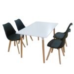 Αγόρασε Σετ Τραπεζαρίας Logan Plus Black Randy 5τμχ 120Χ80X72εκ. σε μοναδική τιμή στο clickforshop.gr