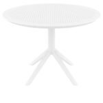 Αγόρασε SKY WHITE Φ105X74εκ. ΤΡΑΠΕΖΙ ΠΟΛ/ΝΙΟΥ σε μοναδική τιμή στο clickforshop.gr