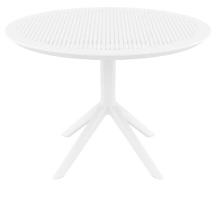 Αγόρασε SKY WHITE Φ105X74εκ. ΤΡΑΠΕΖΙ ΠΟΛ/ΝΙΟΥ σε μοναδική τιμή στο clickforshop.gr