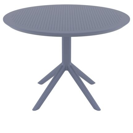 Αγόρασε SKY DARK GREY Φ105X74εκ. ΤΡΑΠΕΖΙ ΠΟΛ/ΝΙΟΥ σε μοναδική τιμή στο clickforshop.gr