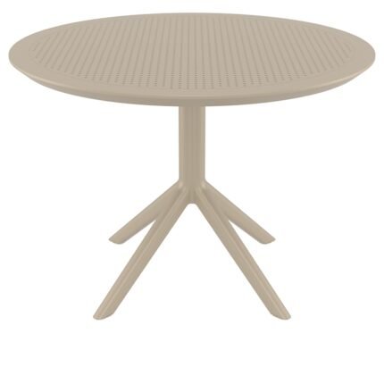 Αγόρασε SKY TAUPE Φ105X74εκ. ΤΡΑΠΕΖΙ ΠΟΛ/ΝΙΟΥ σε μοναδική τιμή στο clickforshop.gr