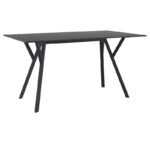 Αγόρασε MAX ΤΡΑΠΕΖΙ 140X80Χ74εκ. BLACK LAMINATE 12mm σε μοναδική τιμή στο clickforshop.gr