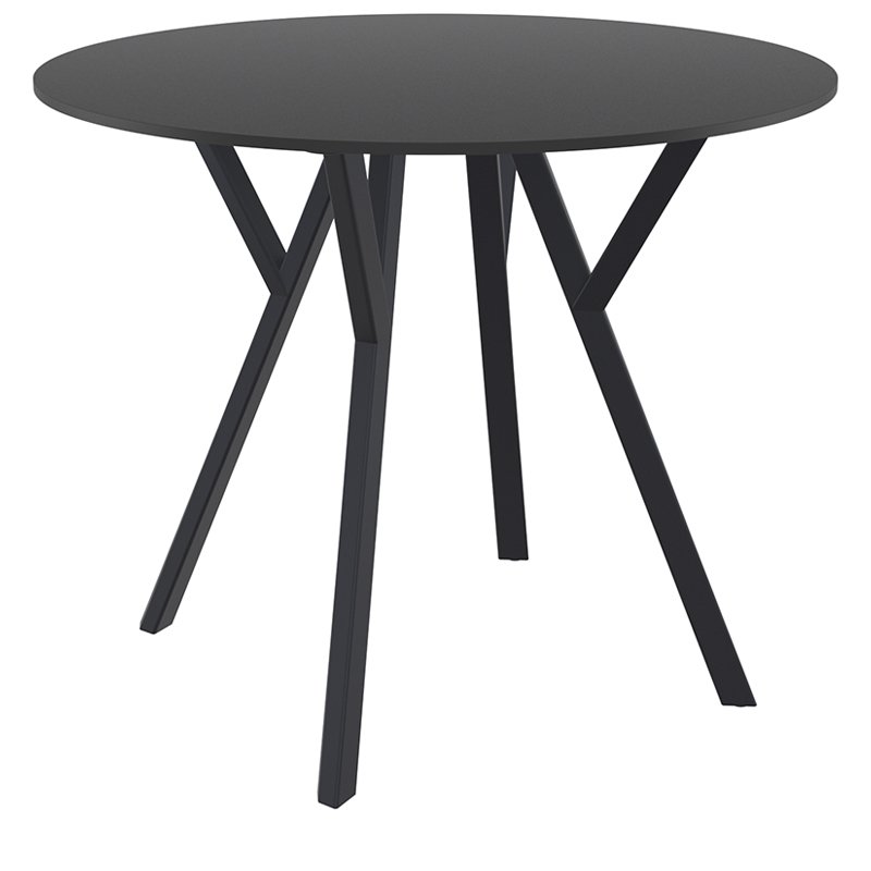 MAX ΤΡΑΠΕΖΙ Φ90Χ74εκ. BLACK LAMINATE 12mm Αγόρασε MAX ΤΡΑΠΕΖΙ Φ90Χ74εκ. BLACK LAMINATE 12mm σε μοναδική τιμή στο clickforshop.gr