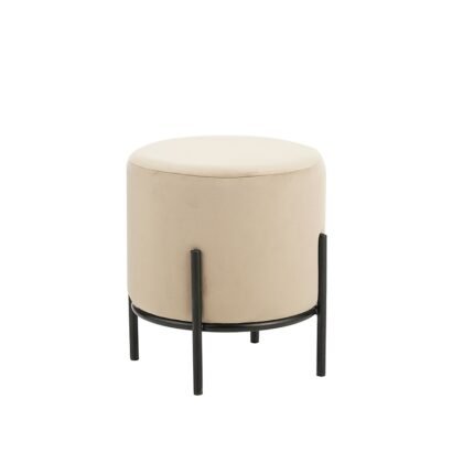 Αγόρασε BELLA/R ΣΚΑΜΠΟ BEIGE VELVET ΥΦΑΣΜΑ Φ.35Χ38εκ. σε μοναδική τιμή στο clickforshop.gr