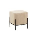 Αγόρασε BELLA/S ΣΚΑΜΠΟ BEIGE VELVET ΥΦΑΣΜΑ 36X36Χ38εκ. σε μοναδική τιμή στο clickforshop.gr