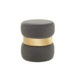 Αγόρασε LINDA/R ΣΚΑΜΠΟ GREY VELVET ΥΦΑΣΜΑ Φ.37Χ43εκ. σε μοναδική τιμή στο clickforshop.gr