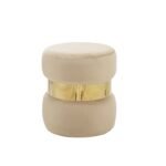 Αγόρασε LINDA/R ΣΚΑΜΠΟ BEIGE VELVET ΥΦΑΣΜΑ Φ.37Χ43εκ. σε μοναδική τιμή στο clickforshop.gr