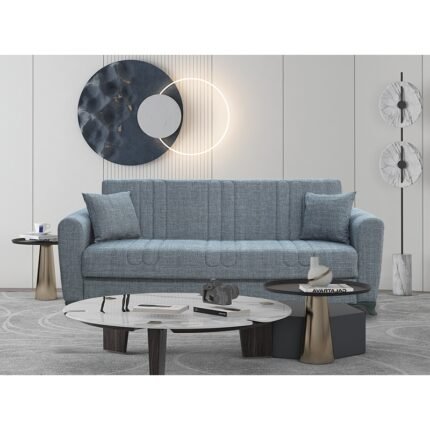 Αγόρασε MELINA GREY ΥΦΑΣΜΑ 3ΘΕΣΙΟΣ ΚΑΝΑΠΕΣ/ΚΡΕΒΑΤΙ ΜΕ ΑΠΟΘ.ΧΩΡΟ 210X80X75εκ. σε μοναδική τιμή στο clickforshop.gr