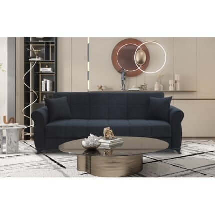 Αγόρασε LENA BLACK ΥΦΑΣΜΑ 3ΘΕΣΙΟΣ ΚΑΝΑΠΕΣ/ΚΡΕΒΑΤΙ ΜΕ ΑΠΟΘ.ΧΩΡΟ 210X80X75εκ. σε μοναδική τιμή στο clickforshop.gr