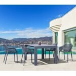 Αγόρασε Σετ Τραπεζαρίας 5τμχ Vegas Air XL Dark Grey 100X100/140Χ75εκ. σε μοναδική τιμή στο clickforshop.gr