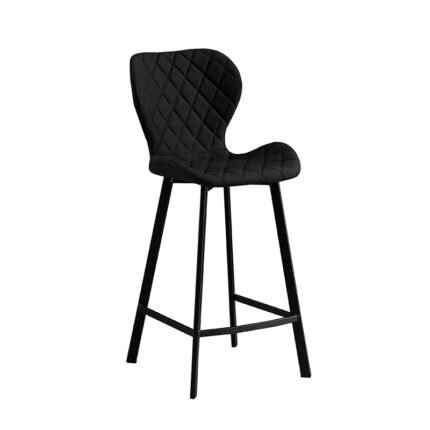 Αγόρασε Σκαμπό Μπάρ 2τμχ Martin 66εκ. Μαύρο Ύφασμα 45x49x66-98εκ. σε μοναδική τιμή στο clickforshop.gr