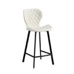 Αγόρασε Σκαμπό Μπάρ 2τμχ Martin 66εκ. Off White Ύφασμα 45x49x66-98εκ. σε μοναδική τιμή στο clickforshop.gr