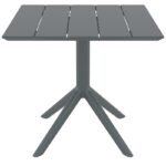 Αγόρασε PARIS DARK GREY 80X80X74εκ. ΤΡΑΠΕΖΙ ΠΟΛ/ΝΙΟΥ σε μοναδική τιμή στο clickforshop.gr