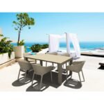 Αγόρασε Σετ Τραπεζαρίας 7τμχ Vegas Sky Pro Taupe 100X180/220Χ75εκ. σε μοναδική τιμή στο clickforshop.gr