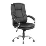 Αγόρασε A8990 ΜΑΥΡO PU ΠΟΛΥΘΡΟΝΑ ΓΡΑΦΕΙΟΥ 63.5Χ72.5Χ48-113/58-123εκ. σε μοναδική τιμή στο clickforshop.gr