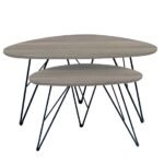 Αγόρασε NANCY ΚΑΡΥΔΙ MDF ΣΕΤ 2 ΤΡΑΠΕΖΑΚΙΑ 90X60X45-60X40X39εκ. σε μοναδική τιμή στο clickforshop.gr