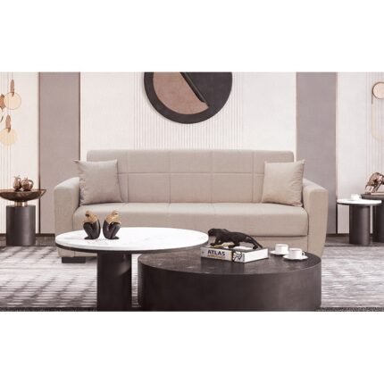 Αγόρασε ANIMA LIGHT BROWN ΥΦΑΣΜΑ 3ΘΕΣΙΟΣ ΚΑΝΑΠΕΣ/ΚΡΕΒΑΤΙ ΜΕ ΑΠΟΘ.ΧΩΡΟ 210X80X75εκ. σε μοναδική τιμή στο clickforshop.gr