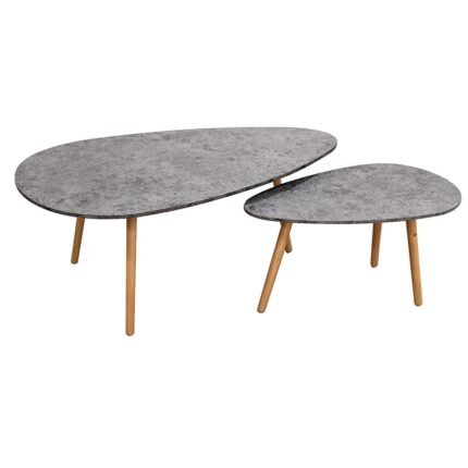 Αγόρασε TAMY ΣΕΤ 2τμχ. CEMENT COLOR 116Χ65Χ45 & 75Χ43Χ40εκ. ΤΡΑΠΕΖΙ ΣΑΛΟΝΙΟΥ σε μοναδική τιμή στο clickforshop.gr