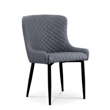 Αγόρασε Καρέκλα Τραπεζαρίας Μεταλλική 2τμχ Lion Grey Ύφασμα 48x55x86εκ. σε μοναδική τιμή στο clickforshop.gr