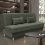 Αγόρασε FELINA GREEN ΥΦΑΣΜΑ 3ΘΕΣΙΟΣ ΚΑΝΑΠΕΣ/ΚΡΕΒΑΤΙ ΜΕ ΑΠΟΘ.ΧΩΡΟ 182X90X80εκ. σε μοναδική τιμή στο clickforshop.gr