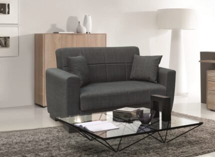 Αγόρασε ANIMA DARK GREY ΥΦΑΣΜΑ 2ΘΕΣΙΟΣ ΚΑΝΑΠΕΣ/ΚΡΕΒΑΤΙ ΜΕ ΑΠΟΘ.ΧΩΡΟ 150Χ80Χ75εκ. σε μοναδική τιμή στο clickforshop.gr