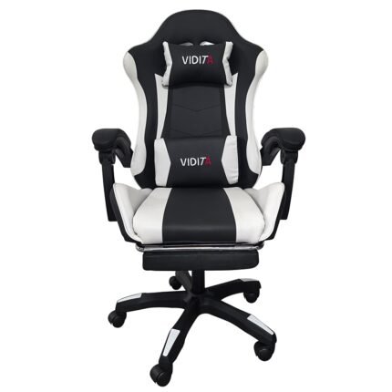 Αγόρασε A6060 ΜΑΥΡΟ/ΛΕΥΚΟ ΠΟΛΥΘΡΟΝΑ GAMING/ΜΕ ΥΠΟΠΟΔΙΟ 64X62X113-121εκ. σε μοναδική τιμή στο clickforshop.gr