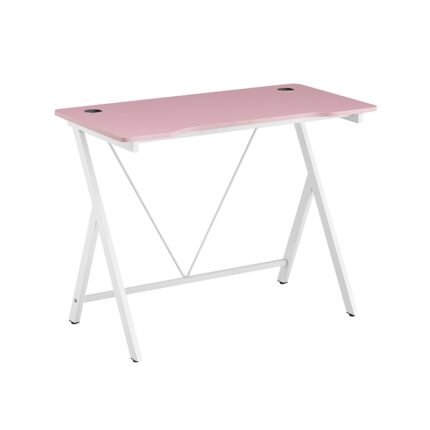 Αγόρασε ΓΡΑΦΕΙΟ 100X50X75εκ.ΡΟΖ MDF/ΛΕΥΚΟ ΜΕΤΑΛΛΙΚΟ σε μοναδική τιμή στο clickforshop.gr