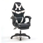Αγόρασε A9937 ΜΑΥΡΟ/ΛΕΥΚΟ PVC ΠΟΛΥΘΡΟΝΑ GAMING/ΜΕ ΥΠΟΠΟΔΙΟ 64X59X43-112/53-125εκ. σε μοναδική τιμή στο clickforshop.gr