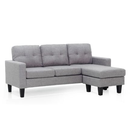 Αγόρασε LIANA S GREY ΥΦΑΣΜΑ ΓΩΝΙΑ 185Χ126X84εκ. σε μοναδική τιμή στο clickforshop.gr