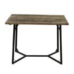 Αγόρασε BISTRO ΤΡΑΠΕΖΙ BAR 120X65X96εκ. ΜΑΥΡΟ ΜΕΤΑΛΛΟ-ΞΥΛΟ σε μοναδική τιμή στο clickforshop.gr