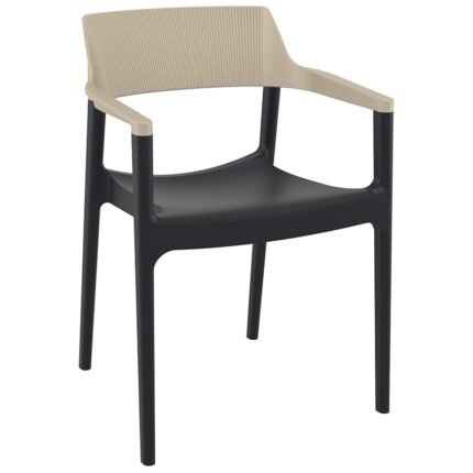 Αγόρασε TULUM BLACK/TAUPE ΠΟΛΥΘΡΟΝΑ ΠΟΛ/ΝΙΟΥ 55X52X79εκ. σε μοναδική τιμή στο clickforshop.gr