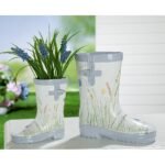 Κασπώ ArteLibre Μπότα Με Διακόσμηση Λουλούδια Λευκό Polyresin 11x22.5x25cm - Image 2