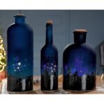 Διακοσμητικό ArteLibre Μπουκάλι Πόλη Φωτιζόμενο LED Πολύχρωμο Γυαλί 11x11x32cm Σε 3 Σχέδια - Image 2