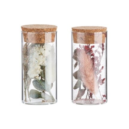 Βρες το Διακοσμητικό ArteLibre Αποξηραμένο Λουλούδι Σε Δοχείο Με Glitter Διάφανο Γυαλί 10cm Σε 2 Σχέδια σε μοναδική τιμή στο clickforshop.gr