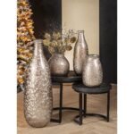 Βάζο-Φανάρι ArteLibre Καφέ Γυαλί 20cm - Image 2